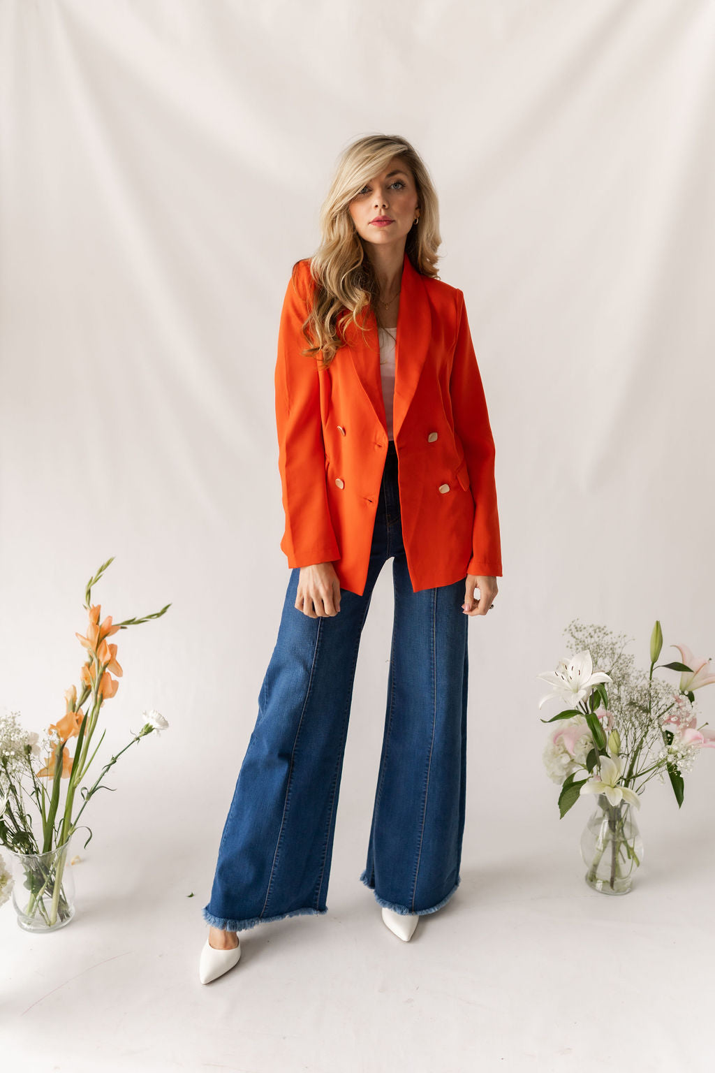 The Loretta Trouser Jean in Medium Wash