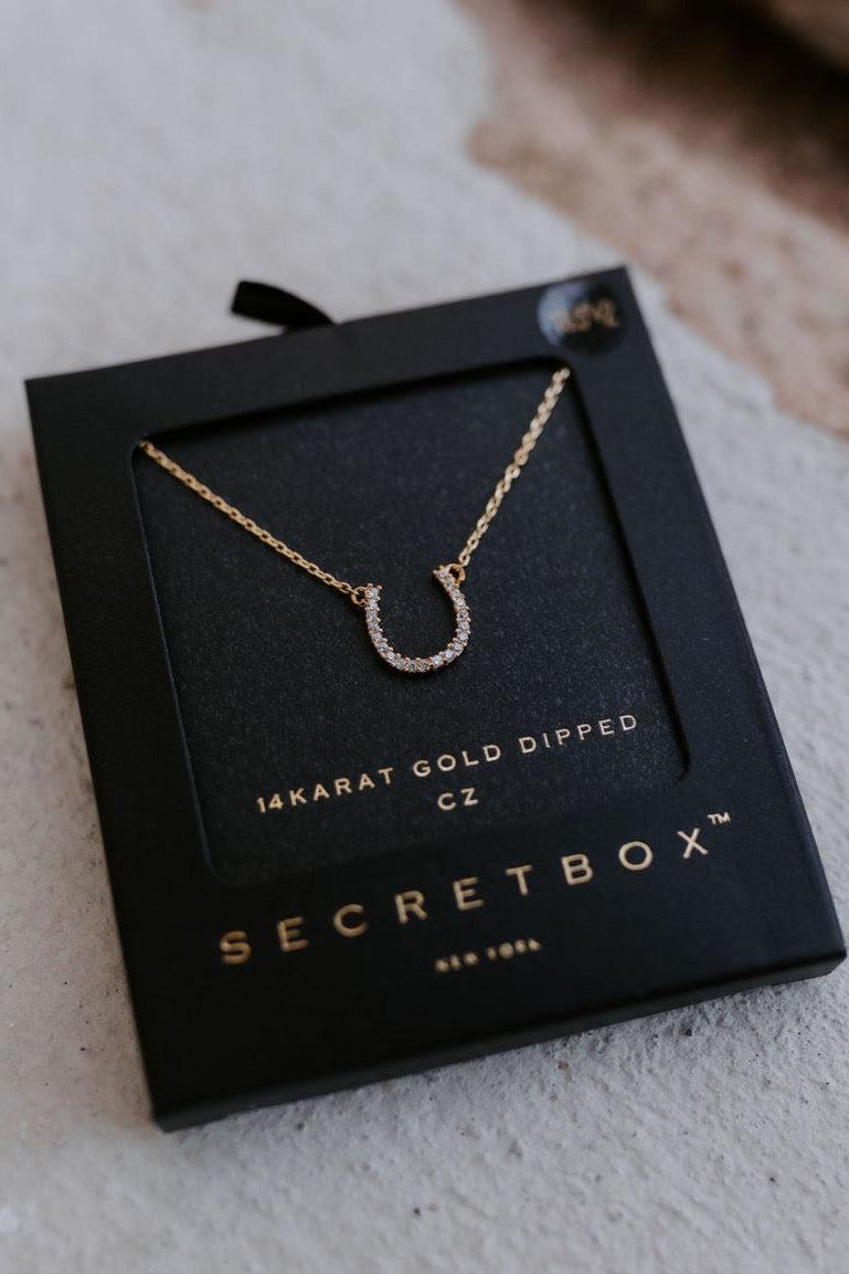 The Dainty Gold Horseshoe Necklace