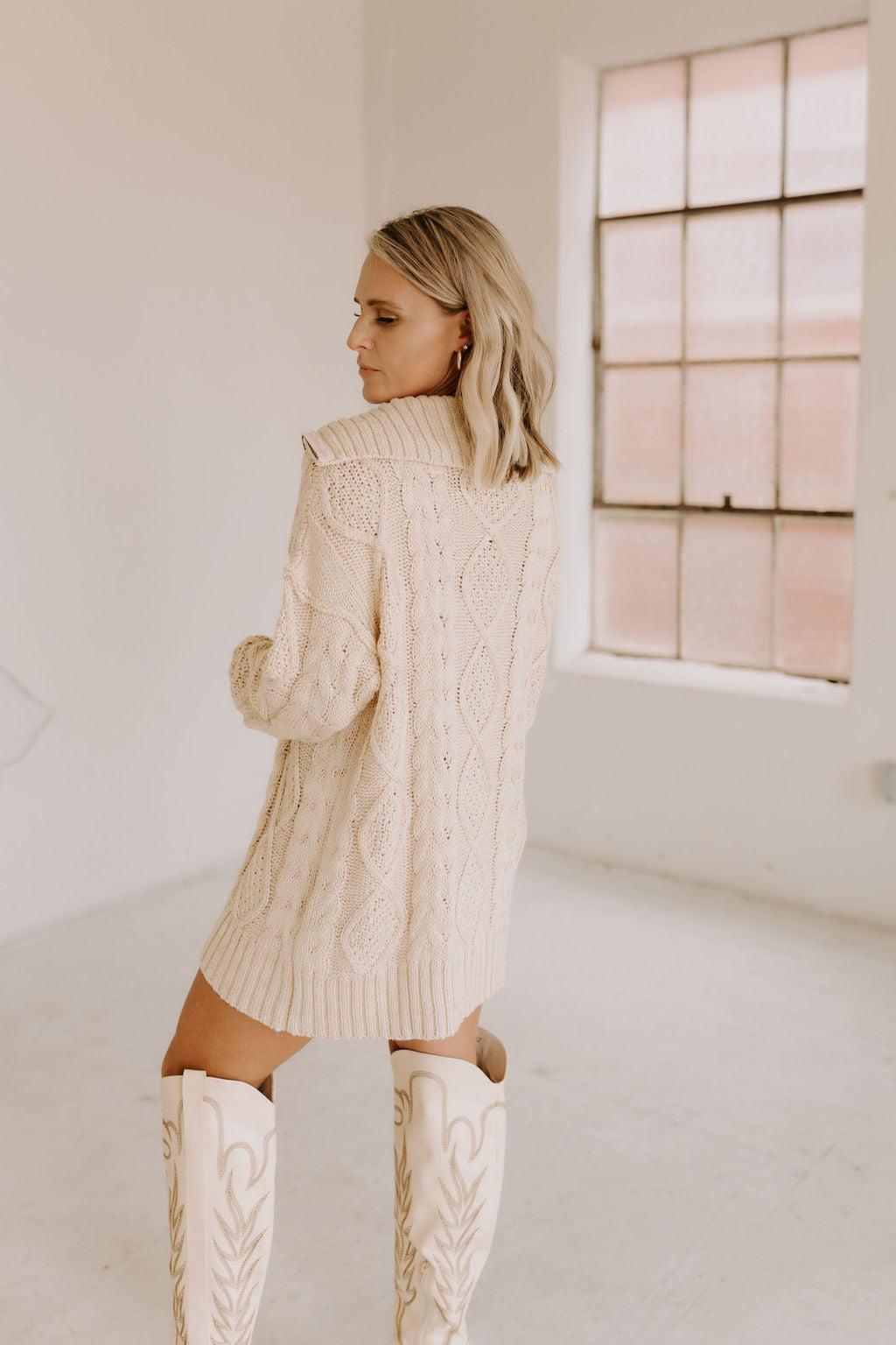 SALE The Out West Tall Cowboy Boot in Cream